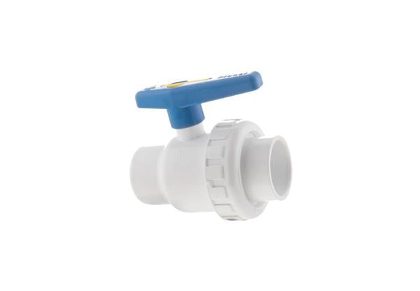Praher 2-way PVC ball valves (female bonded x female bonded)