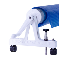 Portable solar cover reel for in-ground pool Rocky's Eazy Rollers 3 *4'' tube sold separately*