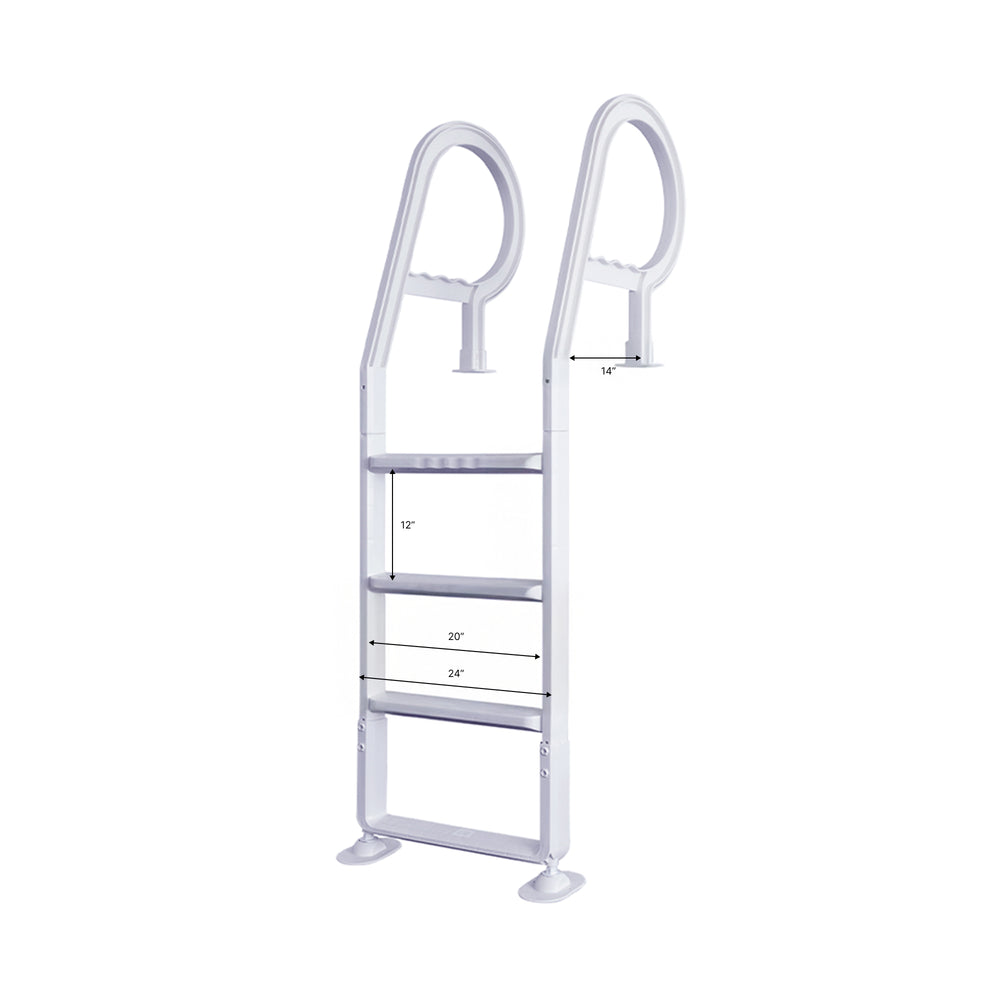 GoPool DL1 - Ladder for Above Ground Pool with Patio