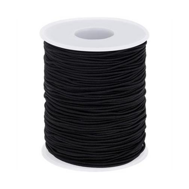 Black Elastic 1/4'' - 328' Roll - Attachment for Mesh Net