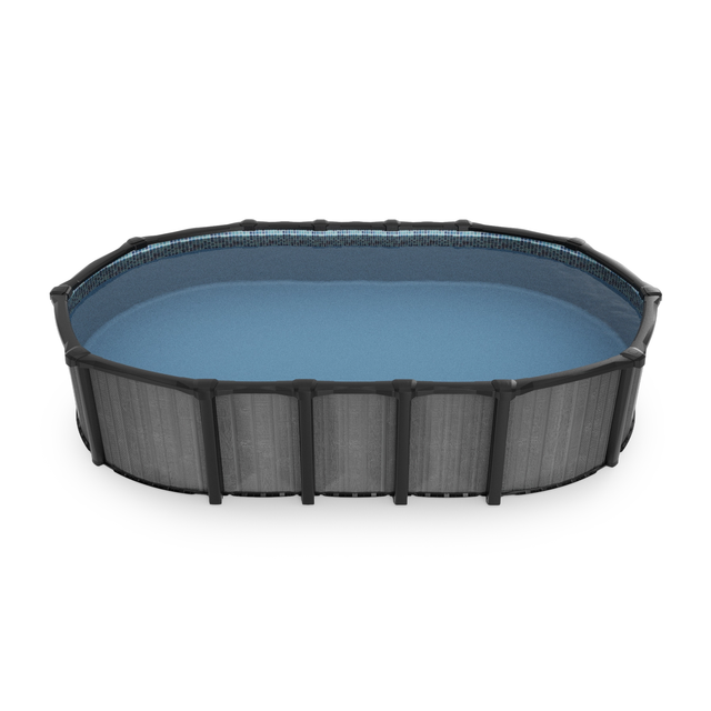 Fieldstone 18'x39' Ovale & Mur 52" - Piscine Hors Terre