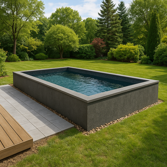 GoPool Modulo™ 12' x 24' with Liner – Freestanding Modular Pool