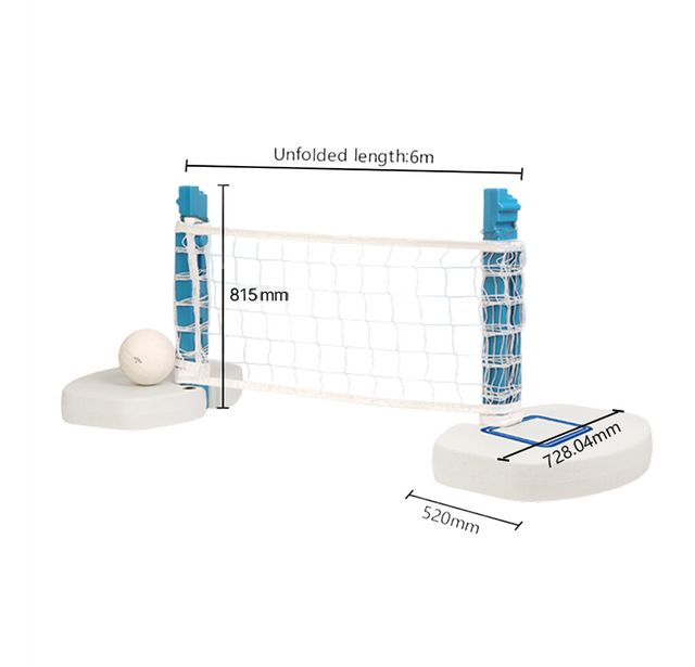 2 in 1 pool toy for basketball and volleyball