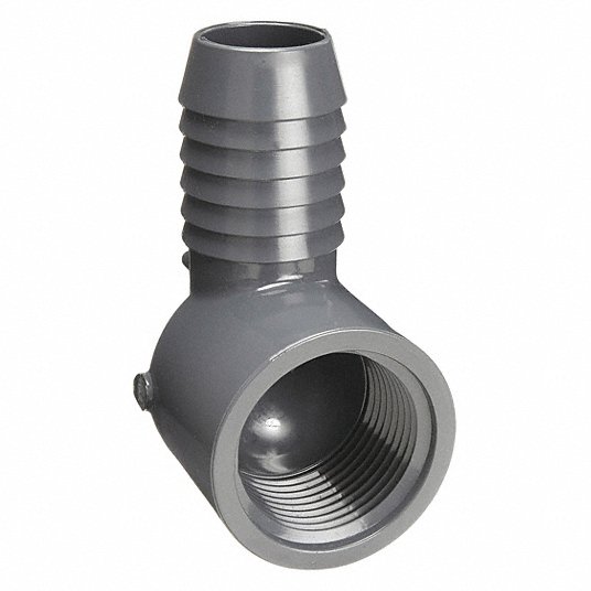 90° Gray PVC Combined Elbow (Checked X Screwed Female)