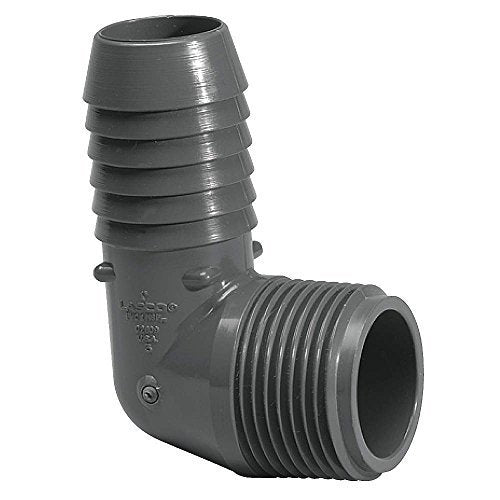 Combined 90° PVC Gray Elbow (Socket X Male Threaded)