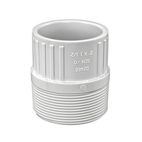 Reducing Adapter (Male Screwed X Glued) - PVC Schedule 40 White