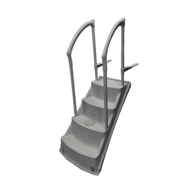 Lumi-O LA ROYALE II with 2 Handrails - Staircase for Above Ground Pool