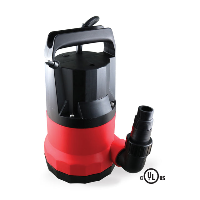 1/3 HP submersible pump without float; capacity 6000 L/hr