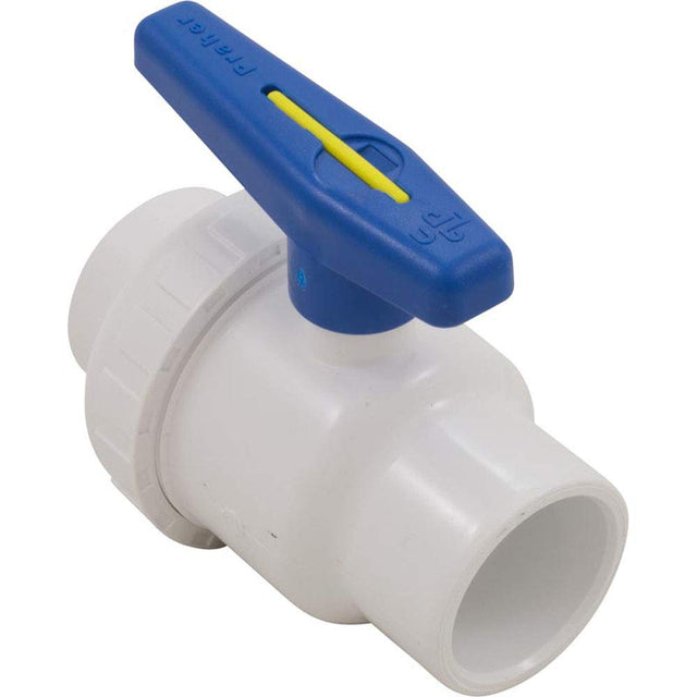 Praher 2-way PVC ball valves (female bonded x female bonded)