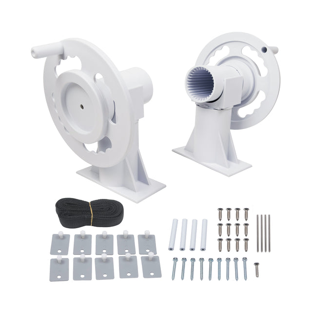 GoPool SCR1 - White - Solar Cover Reel for Above Ground Pool