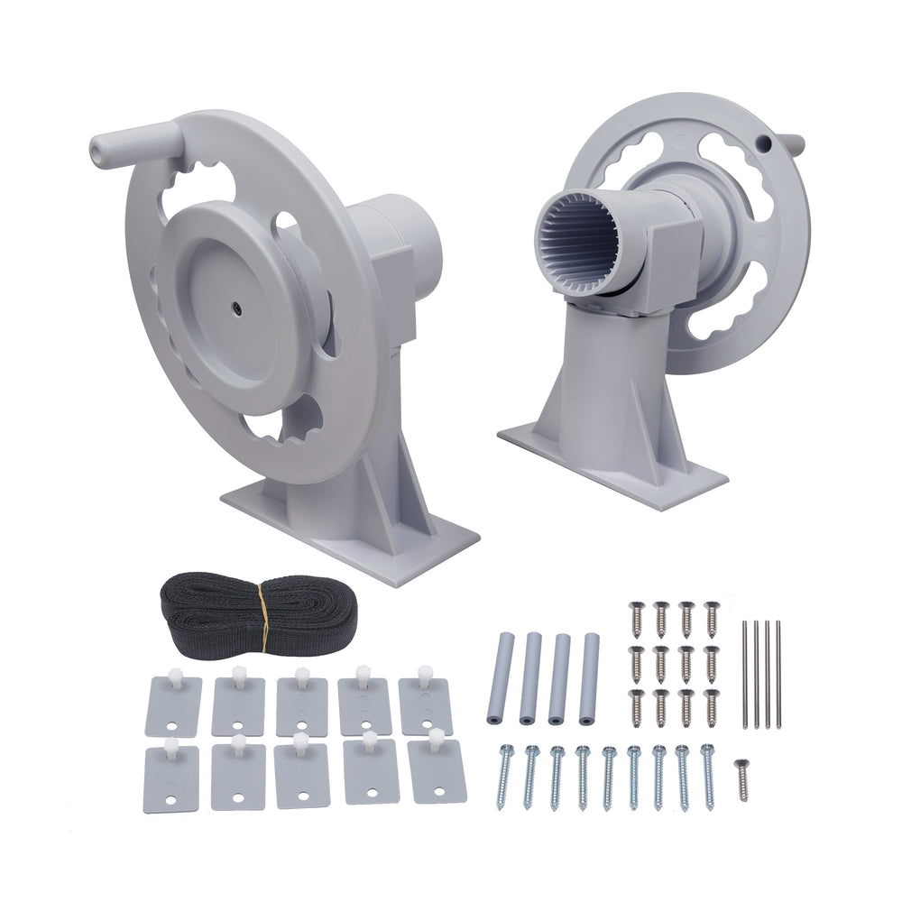 GoPool SCR1 - White - Solar Cover Reel for Above Ground Pool