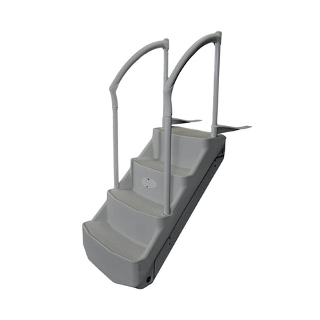 Lumi-O The Royal Path with 2 Handrails - Staircase for Above Ground Pool