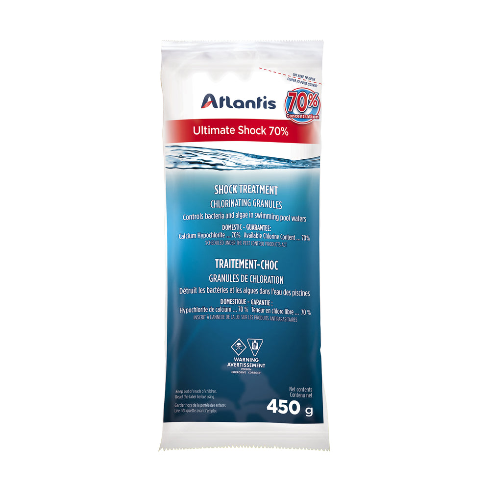 Atlantis ULTIMATE SHOCK 70% - 450g - Shock Treatment with Chlorine