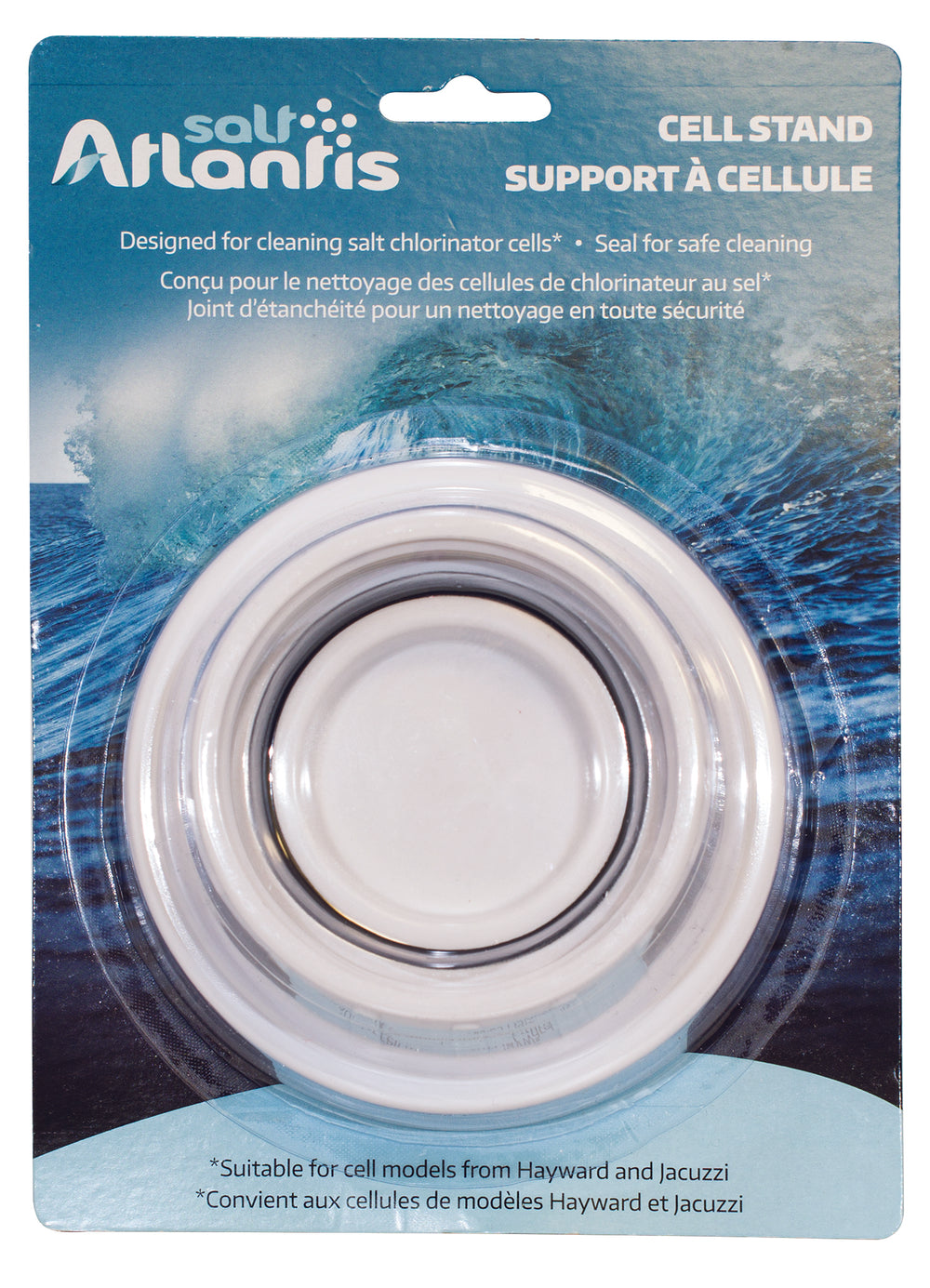 Holder for cleaning the cell with salt