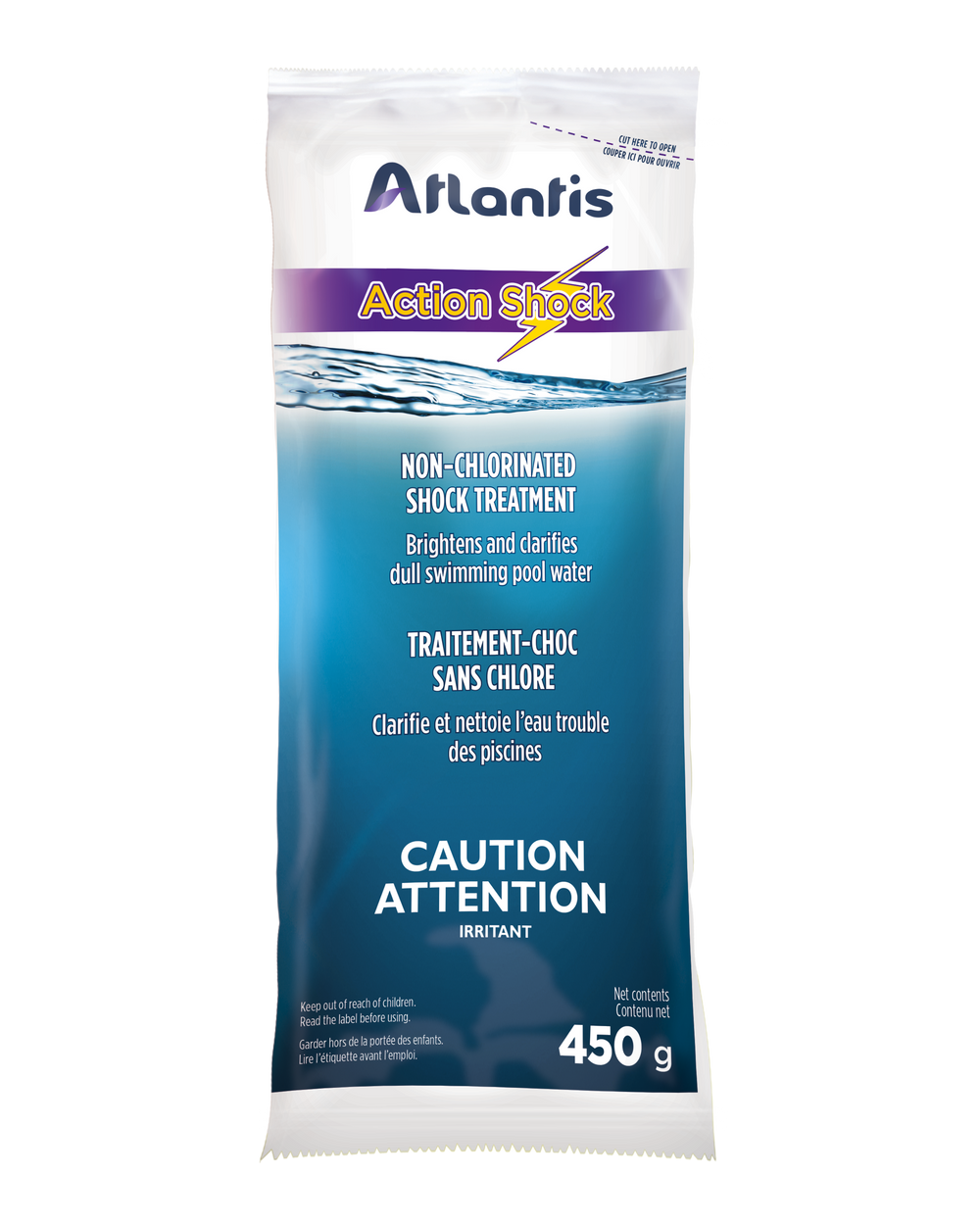 Atlantis ACTION SHOCK 450g - Shock Treatment WITHOUT Chlorine