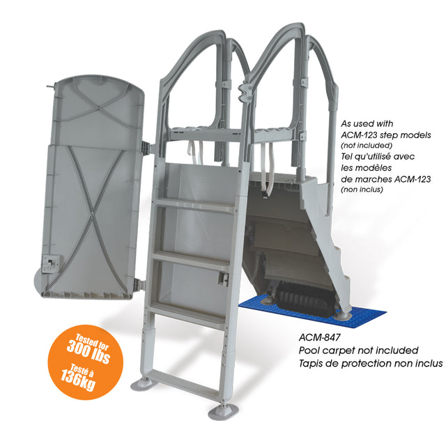 Olympic ACM-124S - Safe exterior Ladder for Above Ground Pool
