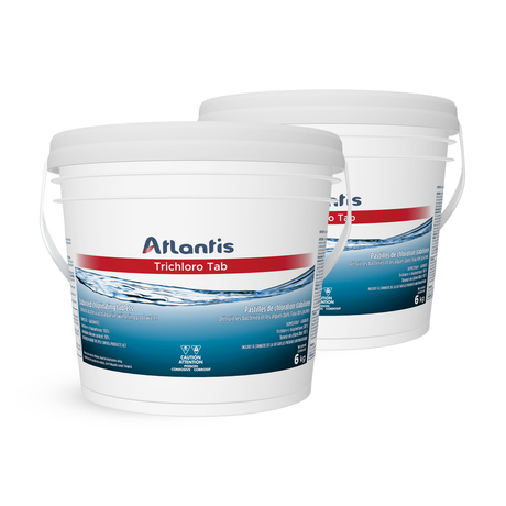 Atlantis TRICHLORO TAB 6 kg - Stabilized Chlorine 3'' Pucks (200g)