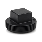 Black threaded plug