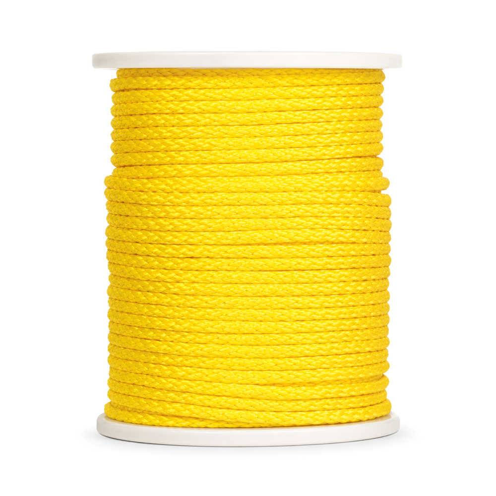Yellow Rope 1/4'' - 1300' Roll - Attachment for Mesh Net