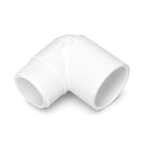 90° Elbow (Male Screwed x Female Glued) - PVC Schedule 40 White