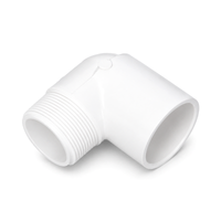 90° Elbow (Male Screwed x Female Glued) - PVC Schedule 40 White