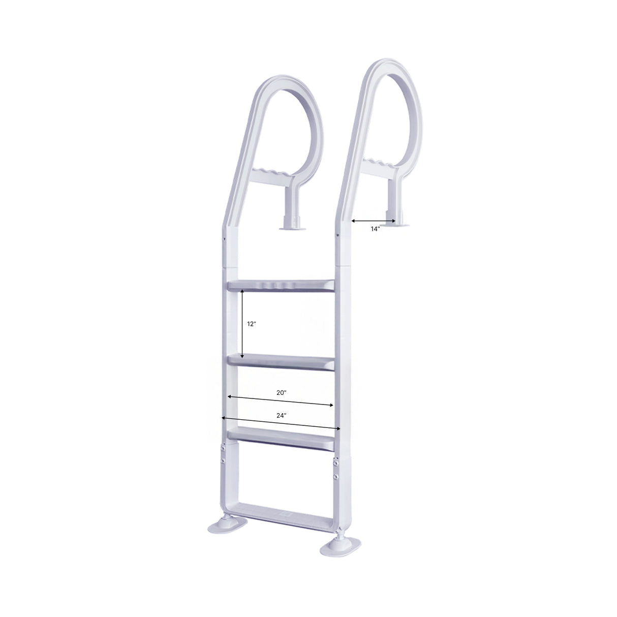 GoPool DL1 - Ladder for Above Ground Pool with Patio