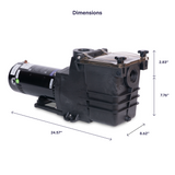 GoPool IG1 1.5HP Single Speed - Inground Pool Pump
