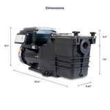 GoPool IG1 1.65HP Variable Speed - Inground Pool Pump