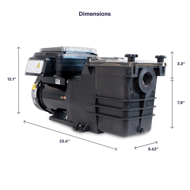 GoPool IG1 1.65HP Variable Speed - Inground Pool Pump