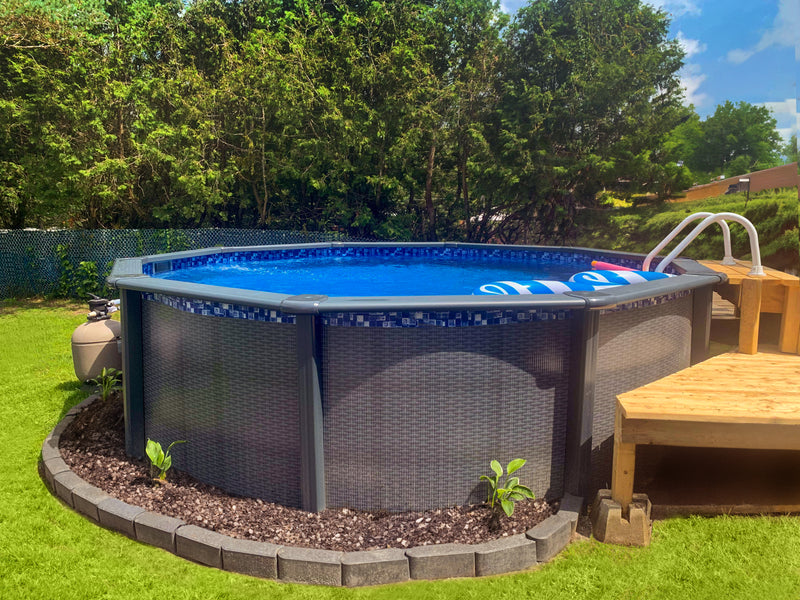 GoPool SKY 12' above-ground resin pool with 52'' wall