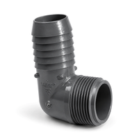Combined 90° PVC Gray Elbow (Socket X Male Threaded)