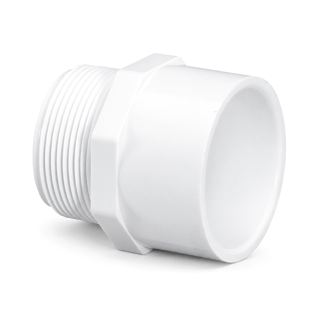 Adapter (Male Screwed X Female Glued) - PVC Schedule 40 White