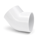 45° elbow (Glued X Glued) - PVC Schedule 40 White