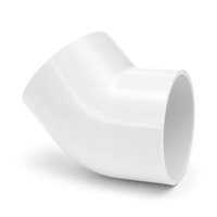 45° elbow (Glued X Glued) - PVC Schedule 40 White