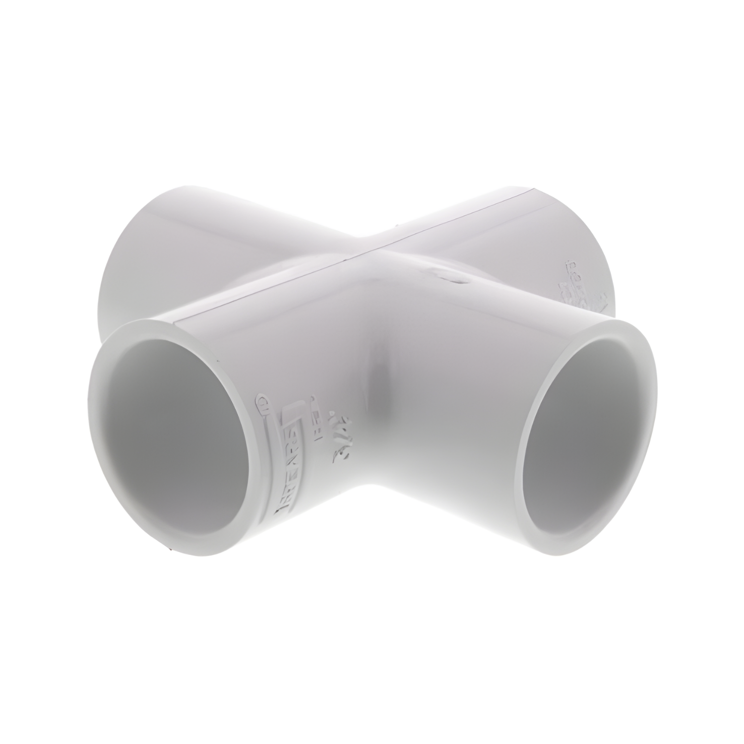 Cross (Socket X Socket X Socket X Socket) - PVC Schedule 40 White ...