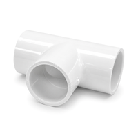 TEE (Glued X Glued X Glued) - PVC Schedule 40 White