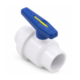 2-Way Ball Valve (Slip Female x Slip Female) - White PVC Schedule 40