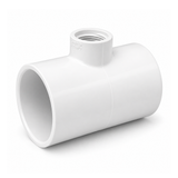 TEE (Glued X Glued X Screwed Female) - PVC Schedule 40 White
