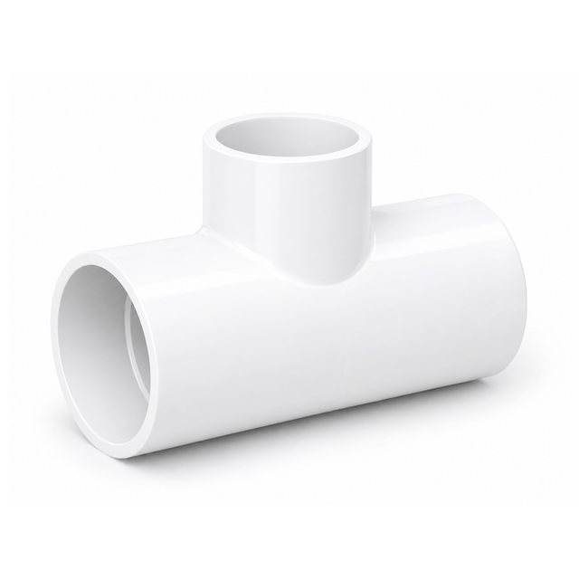 TEE Reducer (Glued X Glued X Glued) - PVC Schedule 40 White