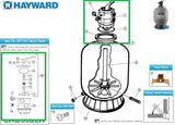Hayward Multiport Variflo SP0714T Filter Head - OPEN BOX