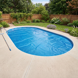 7 mil Blue Solar Cover – 15' x 30' Oval