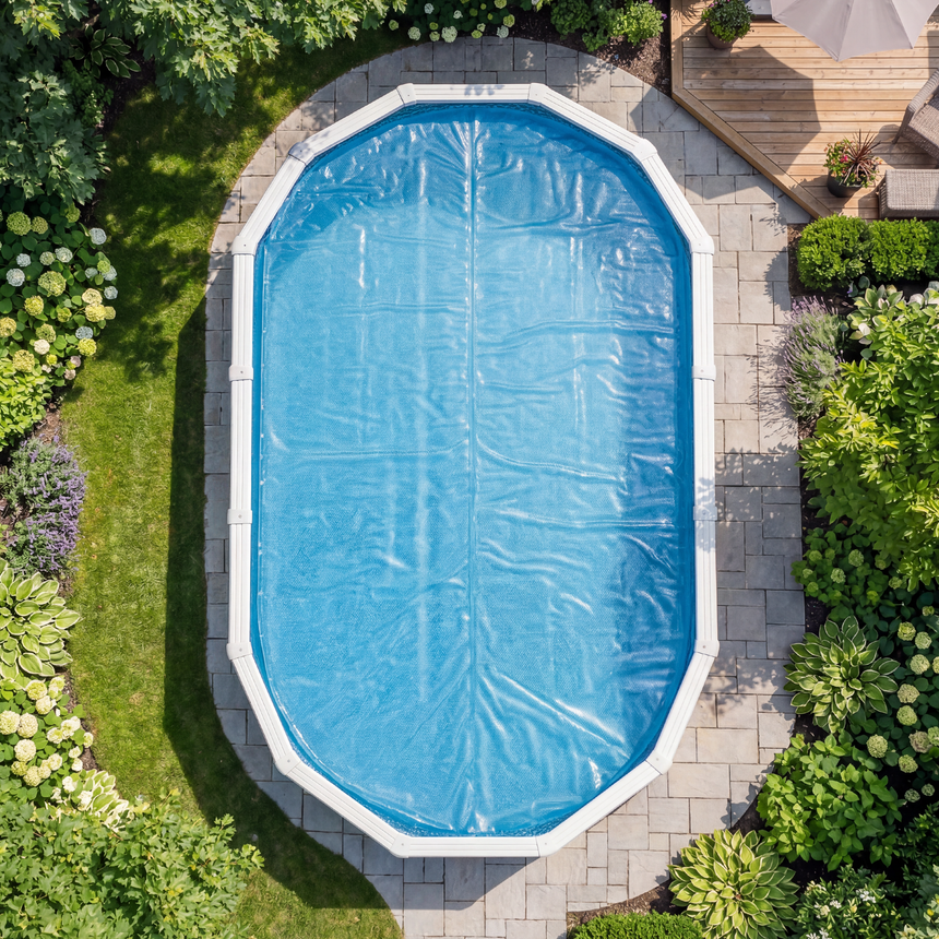11 mil Clear Solar Cover – 16' x 32' Oval
