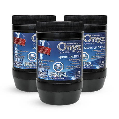 Onyx Quantum Shock 1KG - Stabilized Granulated Chlorine at 90% with Alum and Copper