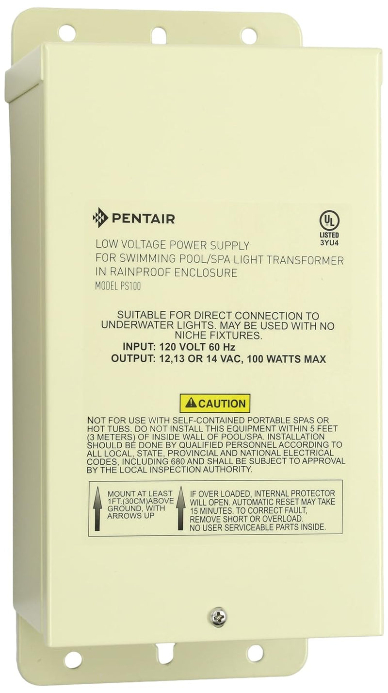 Pentair Transformer 12V, 13V & 14V - 100W