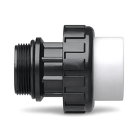 High Temperature Unscrewable Union with O-Ring (Male Screwed X Female Glued) - PVC Schedule 40 White
