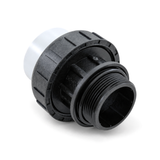 High Temperature Unscrewable Union with O-Ring (Male Screwed X Female Glued) - PVC Schedule 40 White