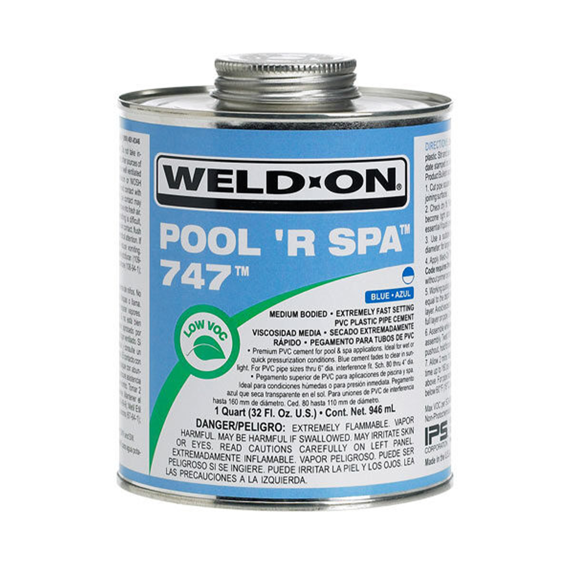 Weld-On #747 Flexible and Rigid PVC Adhesive - Ultra-Fast Drying