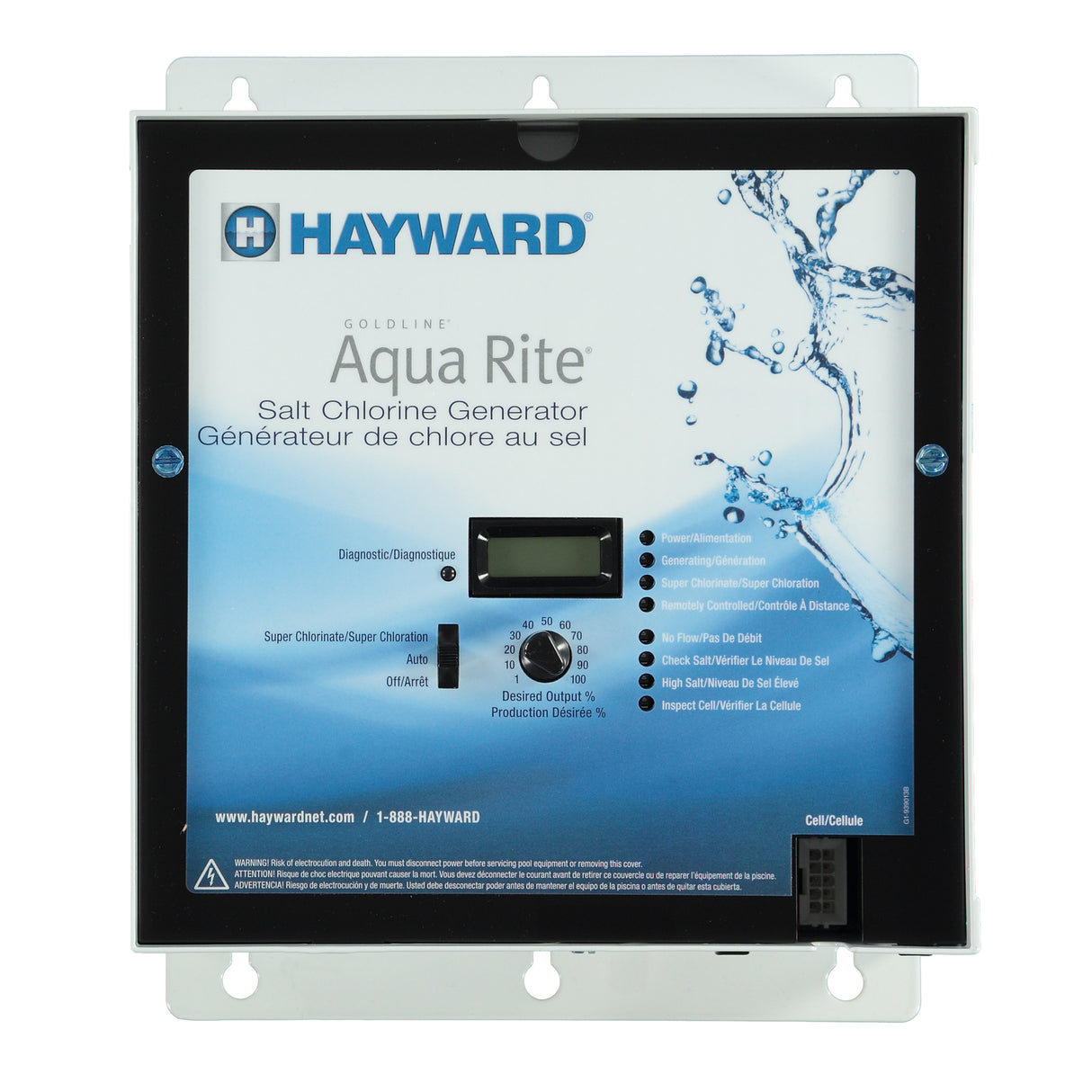 Hayward AquaRite XL TurboCell 15 (150,000 L / 40,000 Gal) - Salt System for Inground Pool