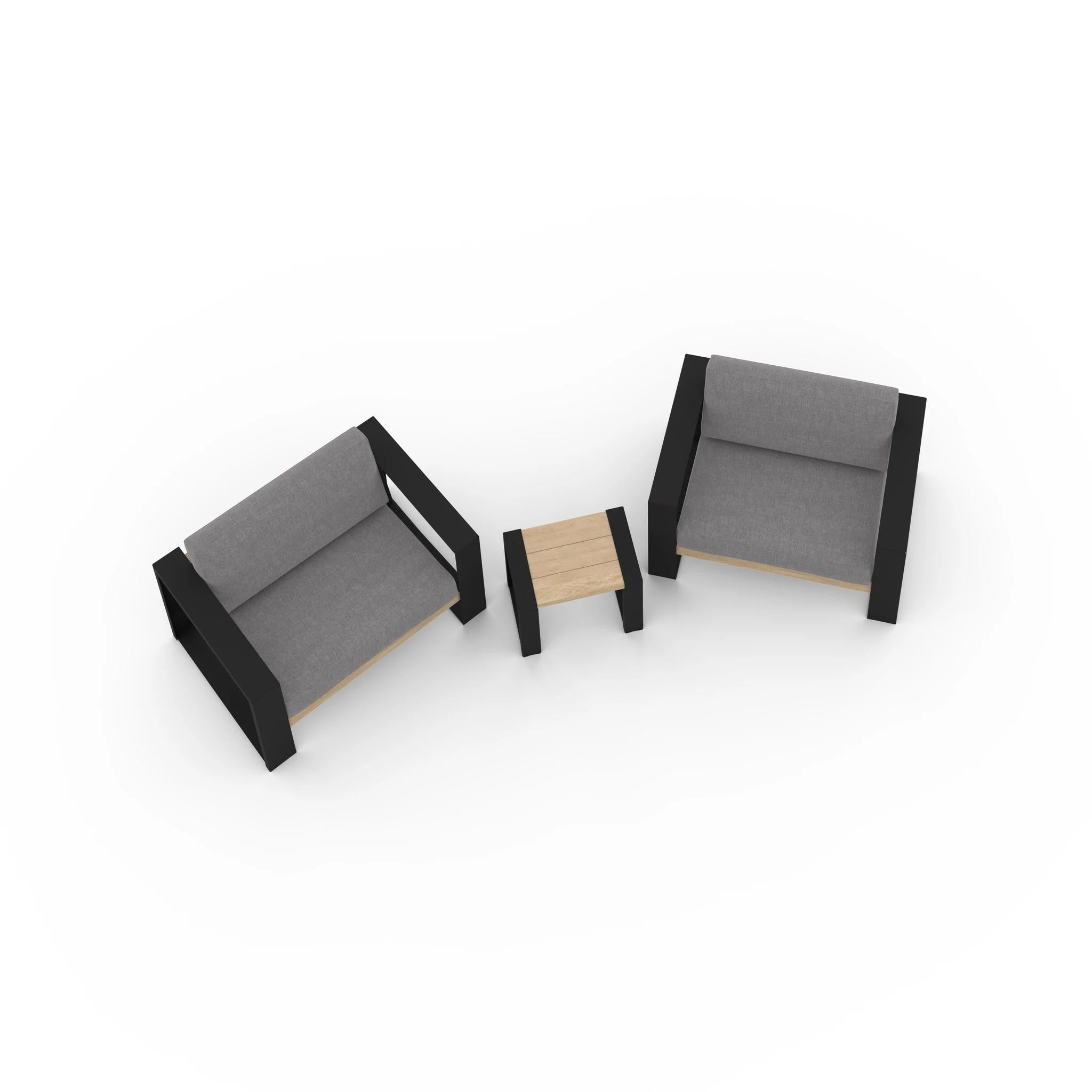 3 Piece Modern Muskoka Chair Set