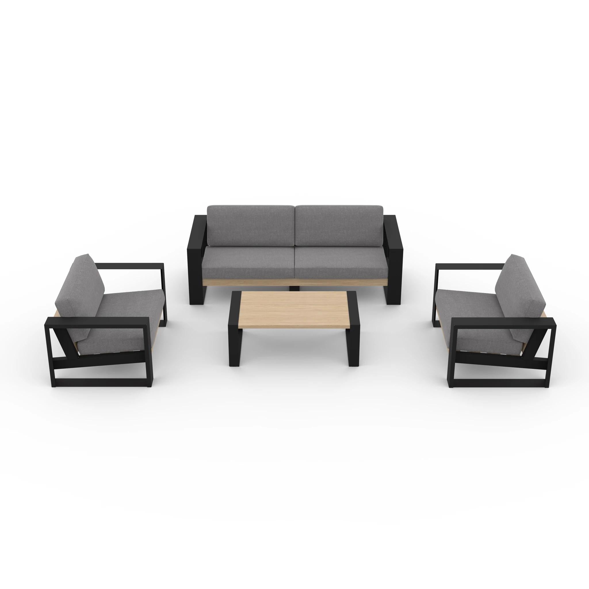 Modern Muskoka 4 Piece Sofa Set